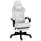 Chaise de gaming Okak High-Back avec appuie-tête, chaise d'ordinateur avec soutien lombaire et repose-pieds, chaise de bureau pour l'étude, salle de lecture