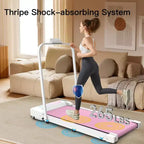 Tapis de course portatif NAYSAYE, entraîneur d'exercice, machine de marche et jogging pour la maison et le bureau, rose, 43,5*19,5*3,5