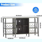 Range-Bouteilles Multifonctionnel - Rangement de Bouteilles Compact, Idéal pour la Décoration et l'Organisation du Bar, de la Cuisine et de la Salle à Manger