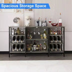 Range-Bouteilles Multifonctionnel - Rangement de Bouteilles Compact, Idéal pour la Décoration et l'Organisation du Bar, de la Cuisine et de la Salle à Manger
