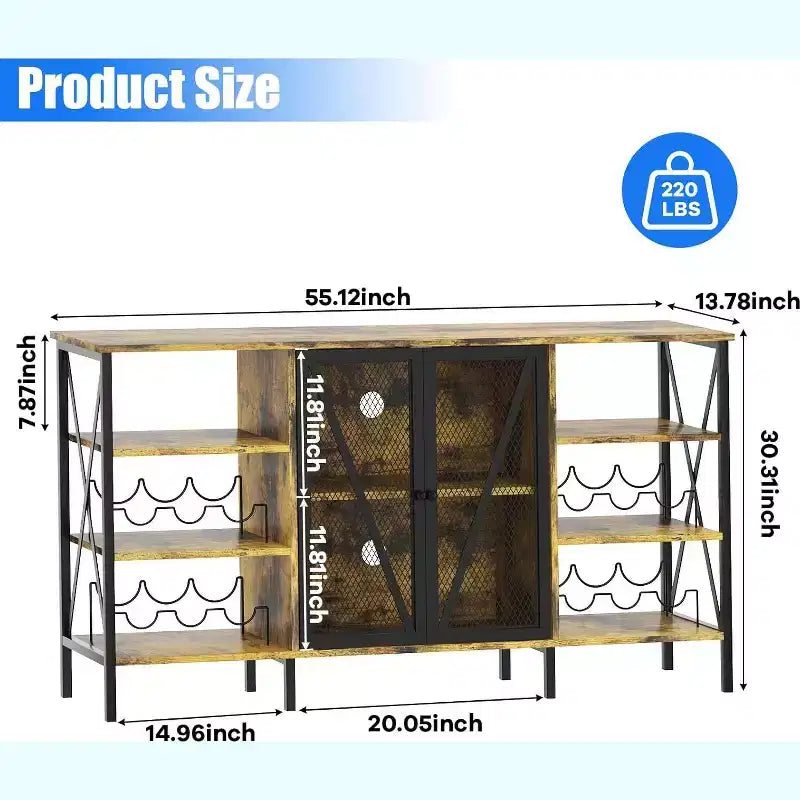 Range-Bouteilles Multifonctionnel - Rangement de Bouteilles Compact, Idéal pour la Décoration et l'Organisation du Bar, de la Cuisine et de la Salle à Manger