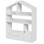 Étagère à livres pour enfants, étagère de rangement en forme de maison, bibliothèque en bois pour tout-petits avec lumière à détecteur de mouvement pour enfants, étagère bibliothèque de maison de poupée pour salle de jeux, chambre à coucher