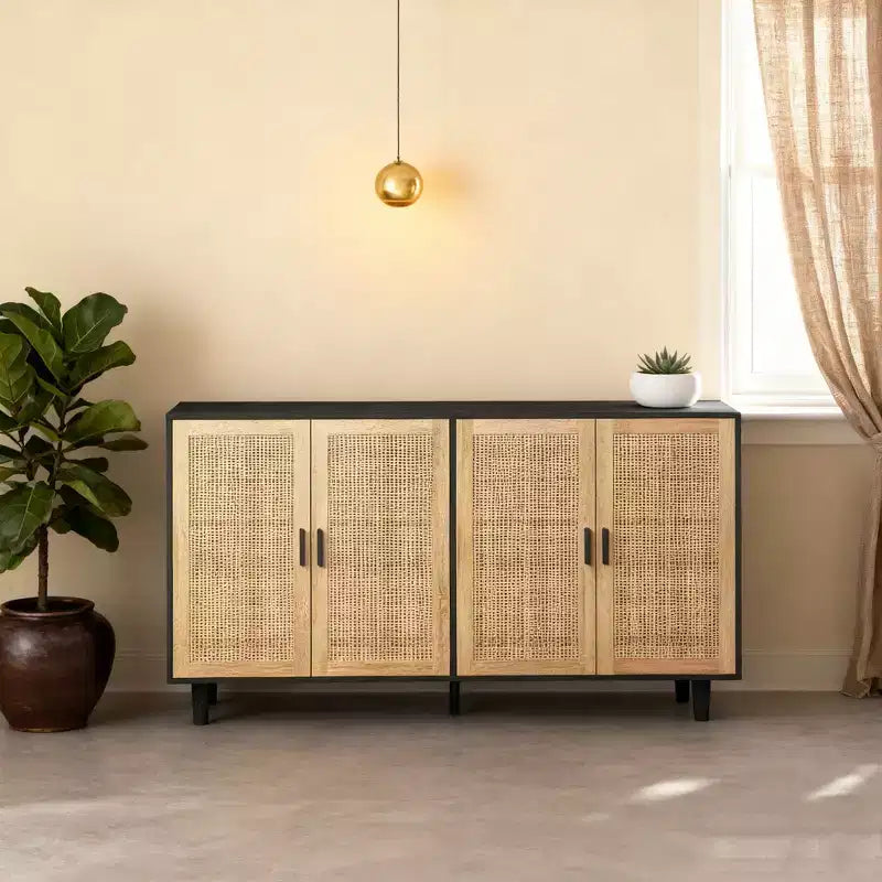 Homy Casa Modern Arched Storage Cabinet with Adjustable Shelves for Bedroom, Living Room, or Hallway, White