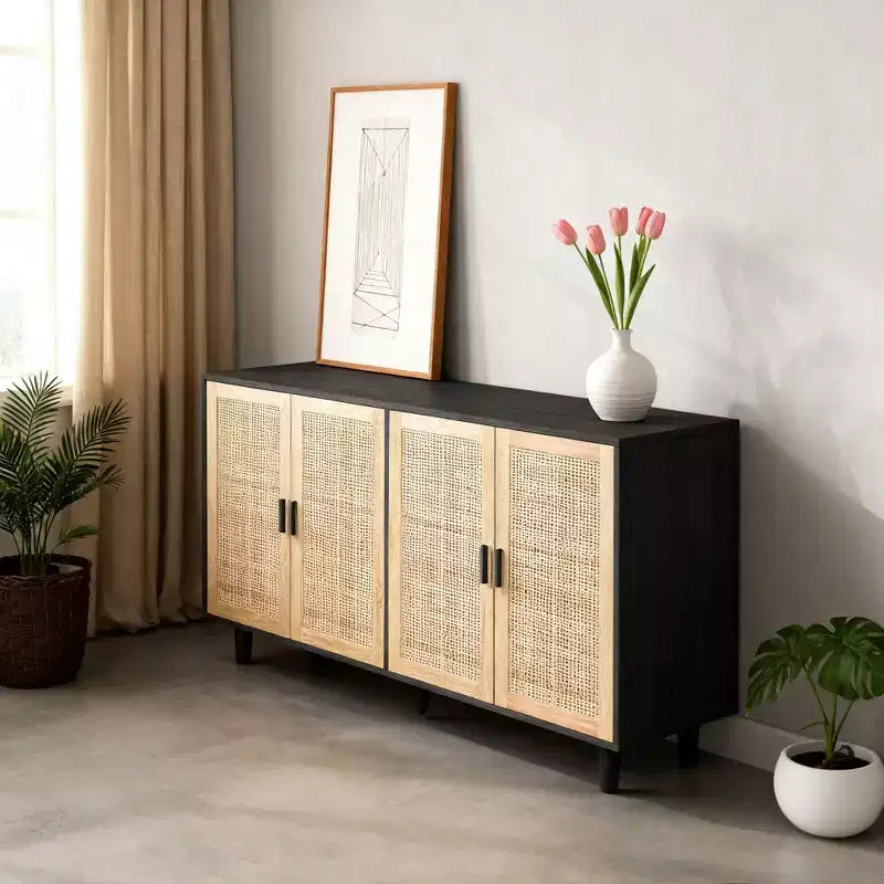 Homy Casa Meuble de Rangement Moderne à Arc avec Étagères Réglables pour Chambre, Salon ou Couloir, Blanc