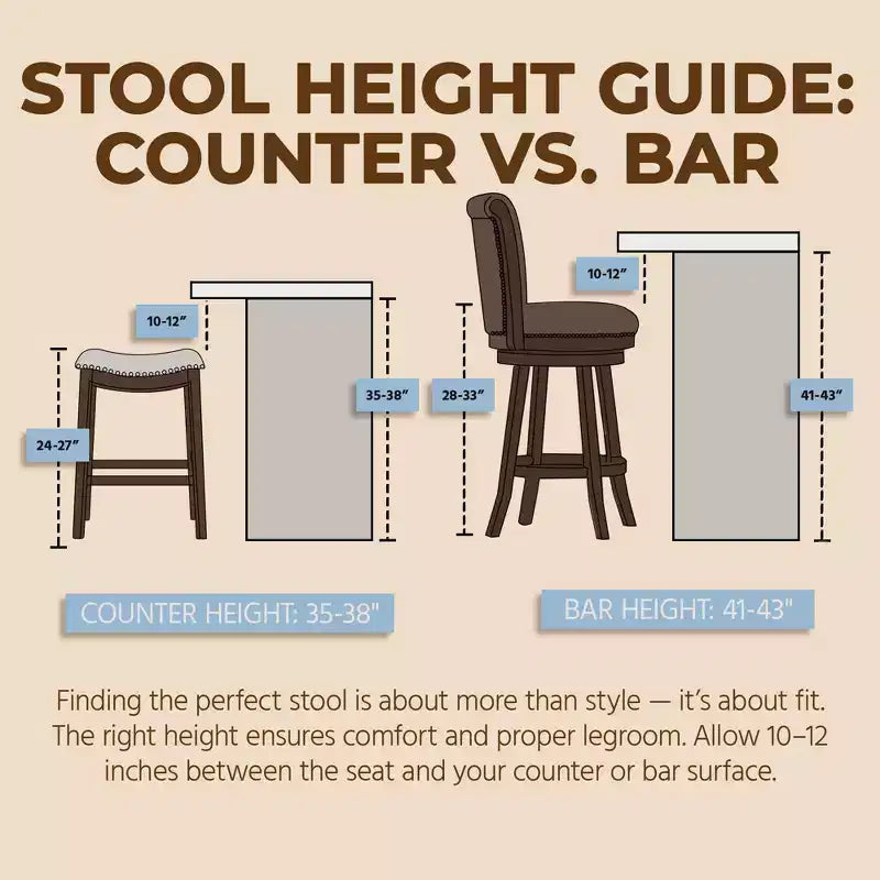 ROME + OAK Runyan Counter Stool, Dark Walnut, Vintage Brown Vegan Leather, Set of 3