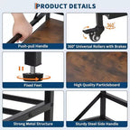 GustoWave Support d'imprimante, Table d'imprimante 3D, Meuble de rangement à roulettes, Étagère robuste pour bobines de filament, Bureaux à domicile