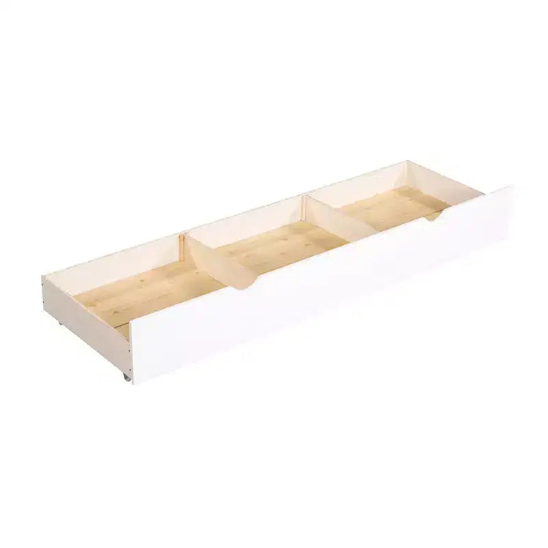 Lit superposé en L avec lit gigogne pour 4 enfants, cadre de lit superposé en bois avec tiroirs
