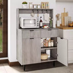 COZONY Sideboard Buffet with 2 Drawers & Adjustable Shelves, Modern Wood Console Table for Dining Room, Living Room, Kitchen, Entryway
