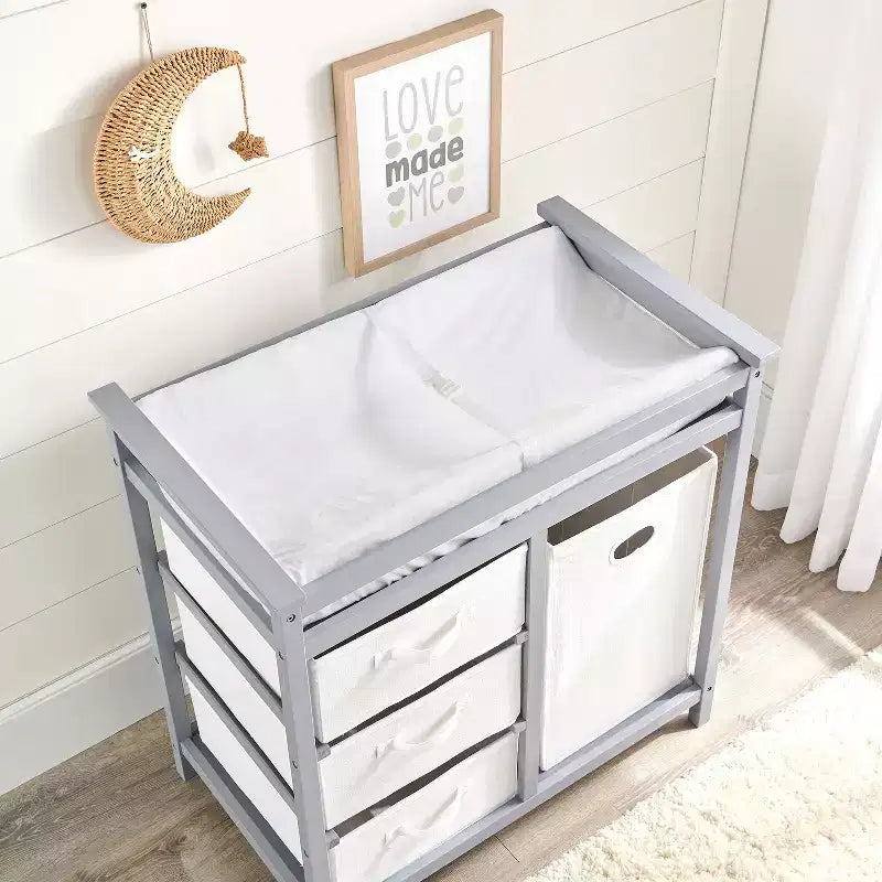 Matelas à langer profilé Badger Basket avec housse amovible