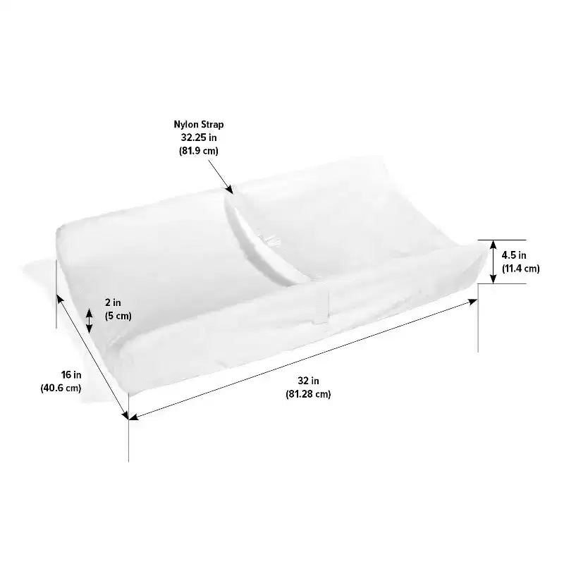 Matelas à langer profilé Badger Basket avec housse amovible