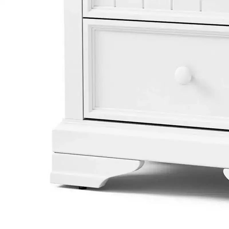 Table de chevet Royal Hampton 2 tiroirs avec boutons ronds, 61 cm