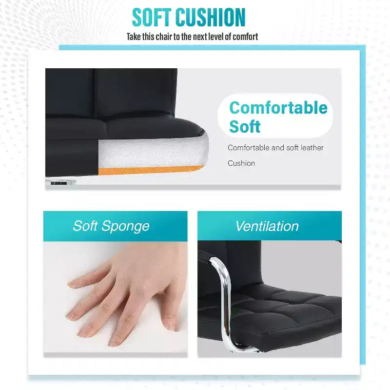 BestMassage Tabourets de Bar Lot de 2 Tabourets de Bar Réglables Chaises de Bar