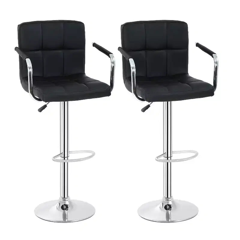 BestMasssage Bar Stools Set of 2 Adjustable Bar Stool Bar Chairs