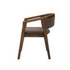 Chaises de salle à manger Christopher Knight Home Emilia Mid-Century Modern en tissu bouclé avec accoudoirs en U (Lot de 2)