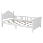 GDFStudio Theodore Contemporary Kids Platform Bed with Headboard and Footboard and Safety Guardrails