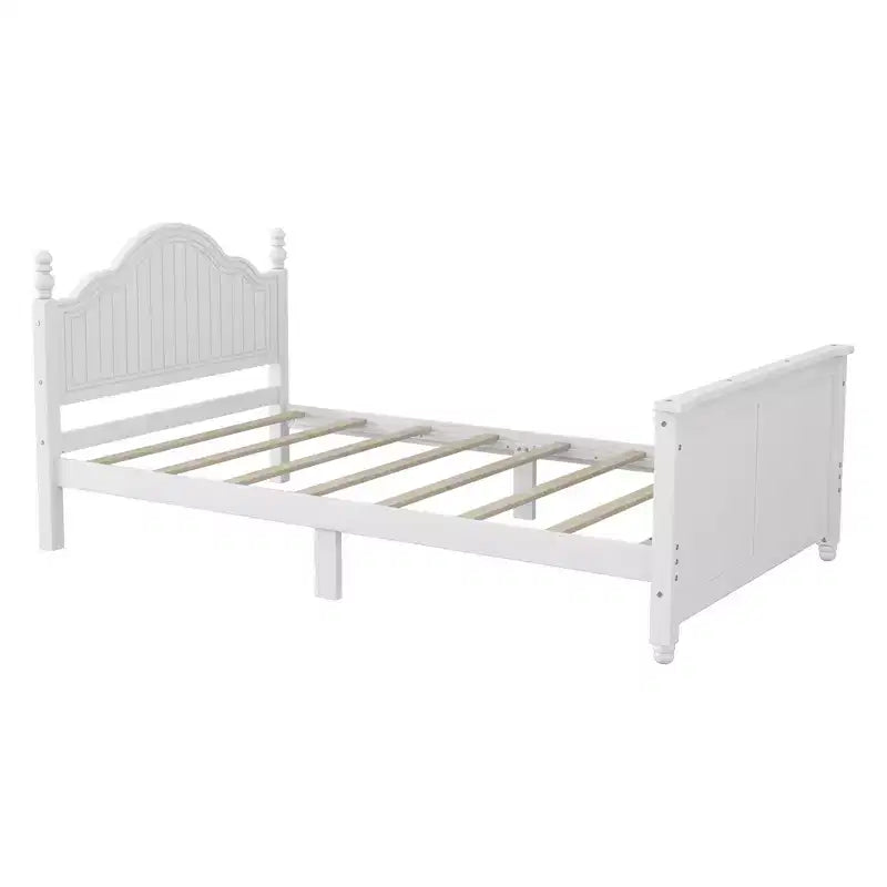 GDFStudio Theodore Contemporary Kids Platform Bed with Headboard and Footboard and Safety Guardrails