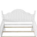 GDFStudio Theodore Contemporary Kids Platform Bed with Headboard and Footboard and Safety Guardrails