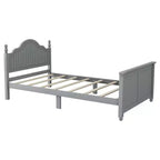 GDFStudio Theodore Contemporary Kids Platform Bed with Headboard and Footboard and Safety Guardrails