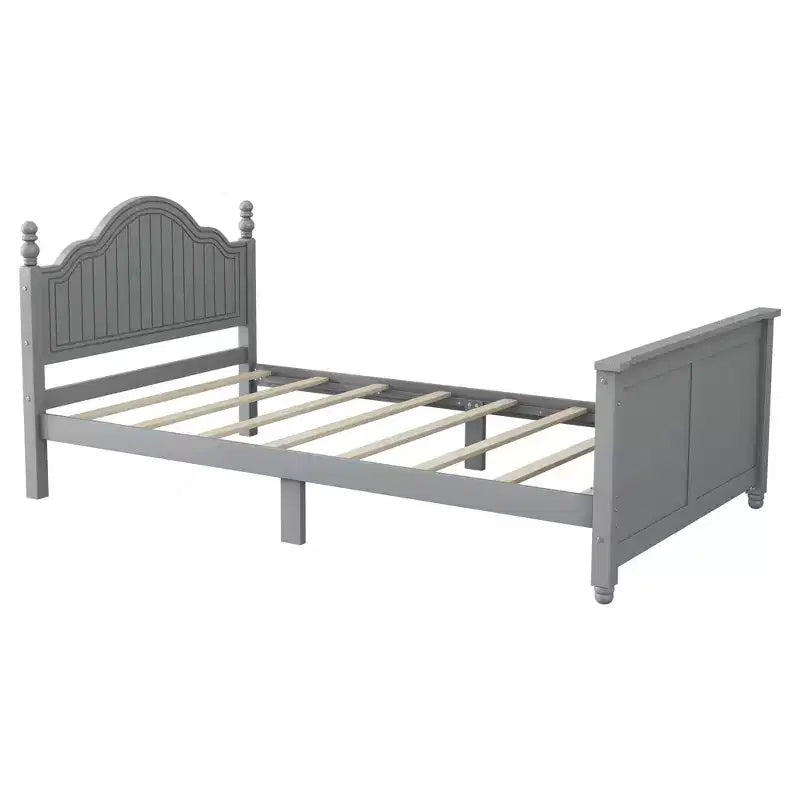 GDFStudio Theodore Contemporary Kids Platform Bed with Headboard and Footboard and Safety Guardrails