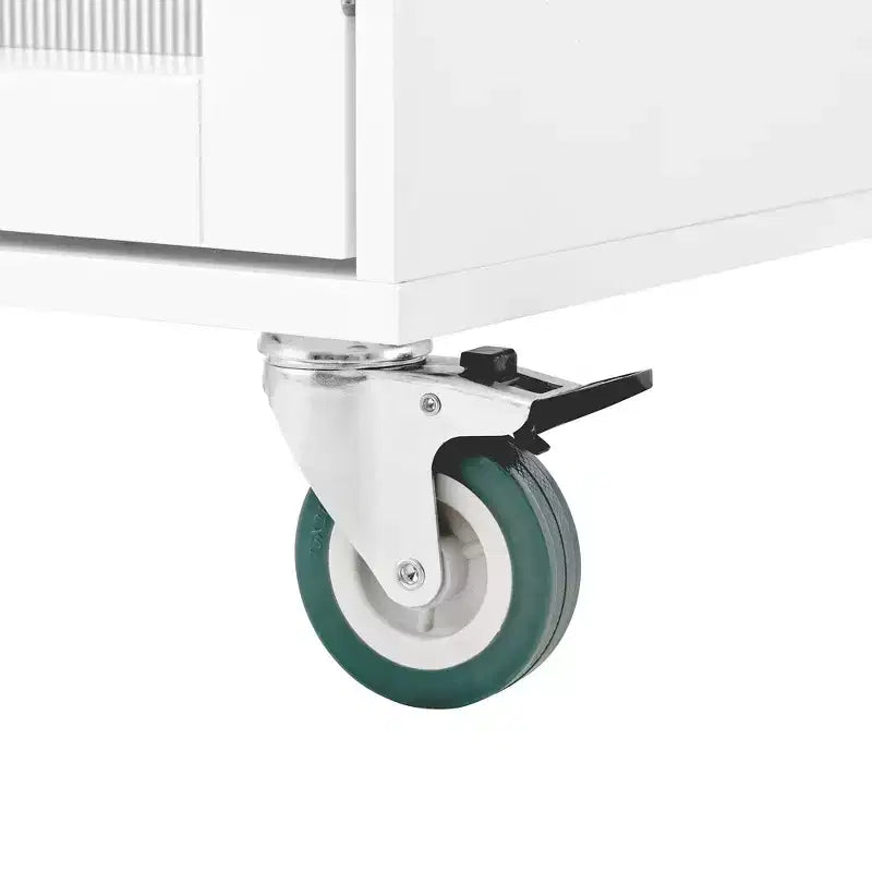 Îlot de cuisine mobile portable avec rangement, chariot d'îlot de cuisine roulant en bois de 50 W avec abattant, roulettes verrouillables, tiroirs, porte-épices et porte-serviettes