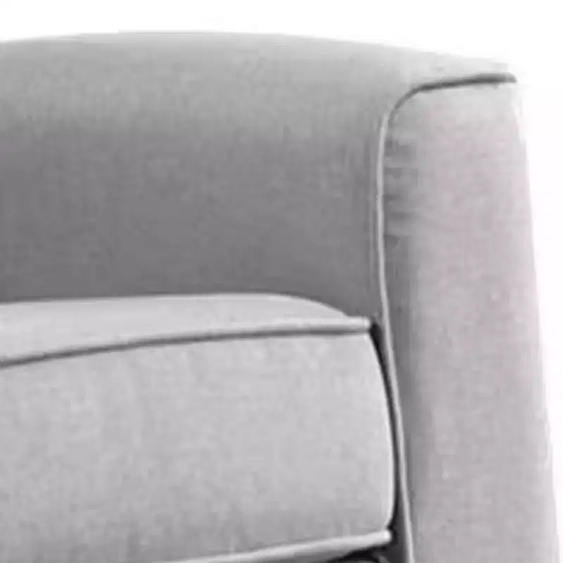 Royal Hampton 34 Inch Rocking Chair, Wood Frame, Vertical Channel Tufted Gray Linen