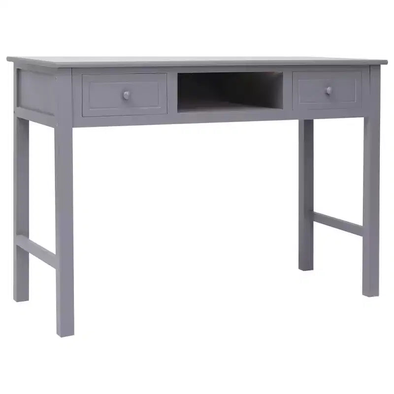 Bureau Gris Bois de paulownia, Bois de peuplier Bureau moyen Rectangulaire