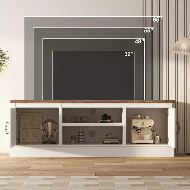 Meuble TV COZONY Haven : Quand le divertissement moderne rencontre la chaleur rustique
