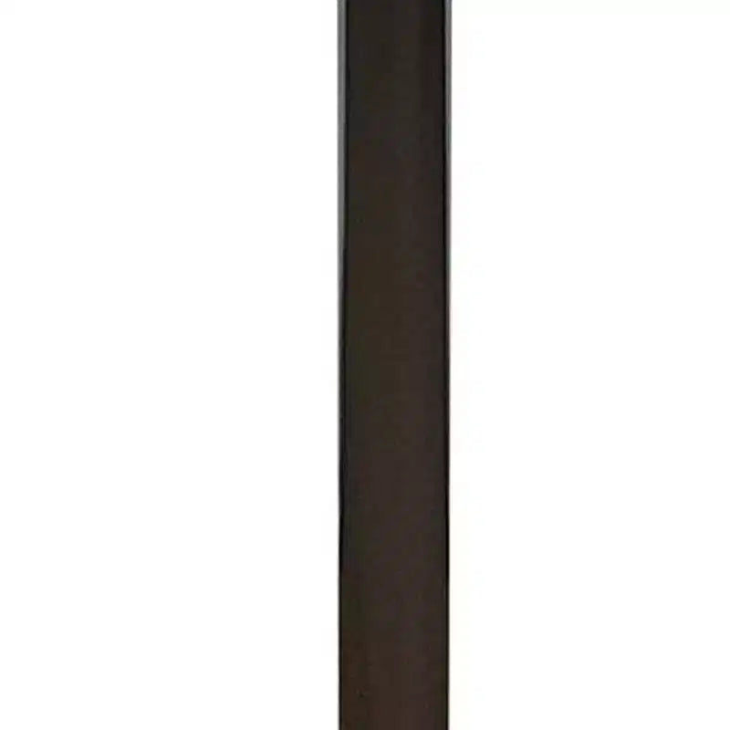 Table de salle à manger HomeRoots 36" avec plateau rond et piédestal en bois blanc et métal argenté