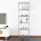 HOMDOX 6-Tier Wire Shelving Unit 21.26L x 11.42W x 62.99H Heavy Duty Metal Storage Rack for Garage Kitchen Bathroom Living Room
