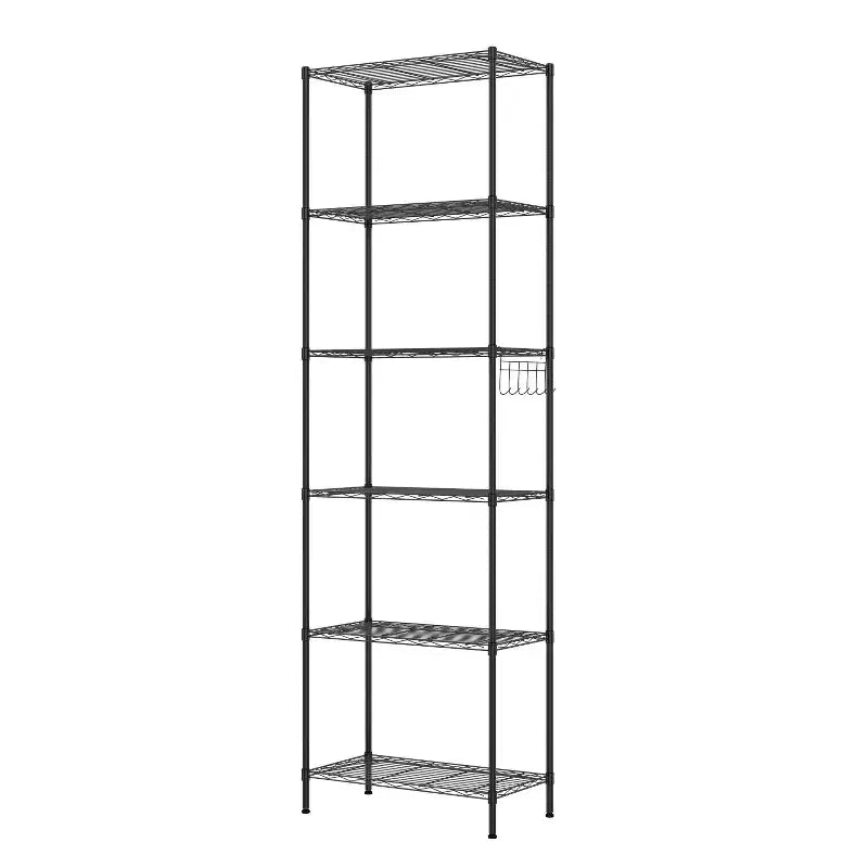 HOMDOX 6-Tier Wire Shelving Unit 21.26L x 11.42W x 62.99H Heavy Duty Metal Storage Rack for Garage Kitchen Bathroom Living Room
