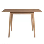 Okak 30X45IN Ensemble de table à manger extensible minimaliste pour 4, table de cuisine avec pieds en bois d'hévéa, table pliante pour salle à manger, petits espaces