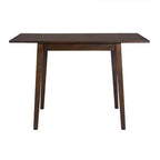 Okak 30X45IN Ensemble de table à manger extensible minimaliste pour 4, table de cuisine avec pieds en bois d'hévéa, table pliante pour salle à manger, petits espaces