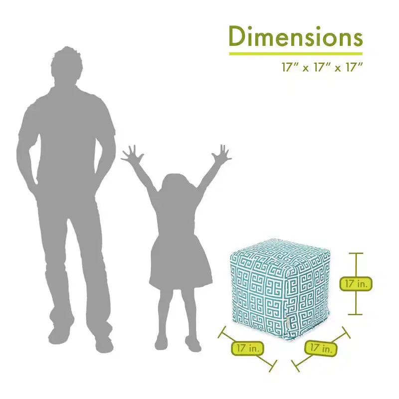 Majestic Home Goods,Cube Pouf Towers