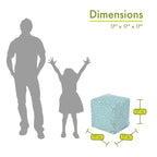 Majestic Home Goods,Cube Pouf Towers