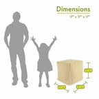 Majestic Home Goods,Cube Pouf Towers