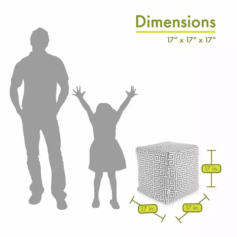 Majestic Home Goods,Cube Pouf Towers