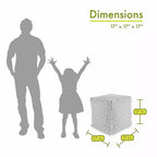 Majestic Home Goods,Cube Pouf Towers