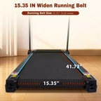 NAYSAYE Tapis de course pliable 3.5 CV avec système hydraulique et inclinaison pour la course et la marche à domicile, Noir, 48.23*19.69*41.14