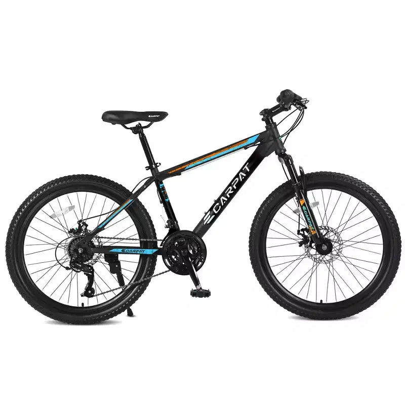 VTT Zeus & Ruta 26 avec 21 vitesses, double suspension, cadre en acier à haute teneur en carbone, pour adultes et adolescents