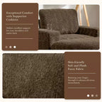 GDFStudio David 42 Méridienne inclinable d'intérieur avec pouf de rangement