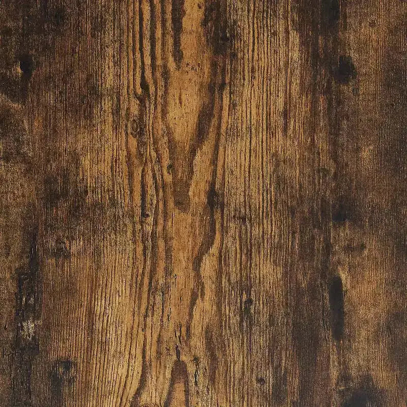 vidaXL Lot de 3 tables basses gigognes – Bois d'ingénierie chêne fumé avec cadre en métal pour salon, chambre, bureau