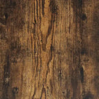 vidaXL Lot de 3 tables basses gigognes – Bois d'ingénierie chêne fumé avec cadre en métal pour salon, chambre, bureau