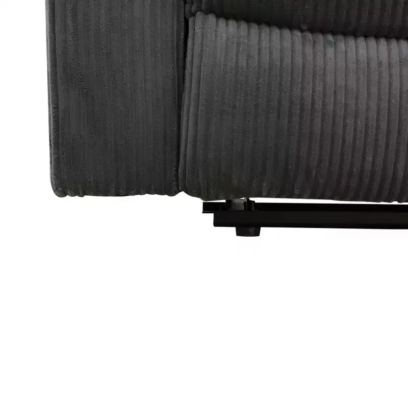 MAYEERTY Fauteuil inclinable électrique, Fauteuil inclinable manuel en tissu avec dossier réglable pour salon, Gris foncé