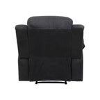 MAYEERTY Fauteuil inclinable électrique, Fauteuil inclinable manuel en tissu avec dossier réglable pour salon, Gris foncé