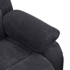 MAYEERTY Fauteuil inclinable électrique, Fauteuil inclinable manuel en tissu avec dossier réglable pour salon, Gris foncé