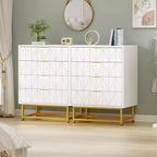 Commode à 4 tiroirs, Commodes et chiffonniers modernes pour chambre à coucher, Organiseur de commode en bois avec pieds en métal,