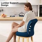 Dyonery Solid Wood Swivel Counter Upholstered Bar Stool 26.8 Height Set of 2 Barstools with Back & Arms for Kitchen Island,Home Bar