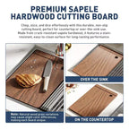 Évier de cuisine à encastrer, 32x19 po, en acier inoxydable- Évier simple, moderne, à montage par le haut, calibre 16, avec planche à découper