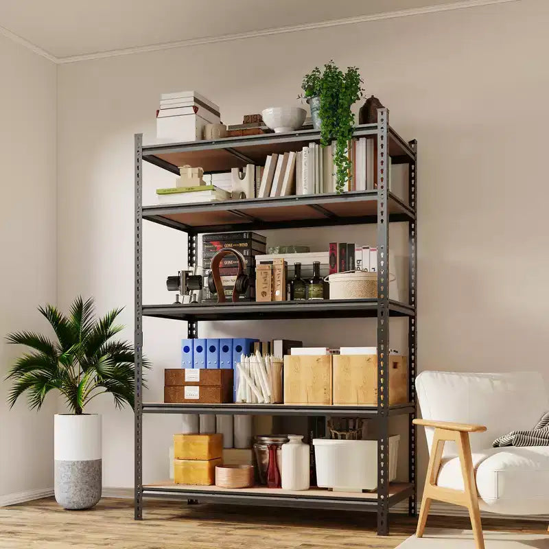 COZONY Heavy Duty Storage Shelves 5-Tier Adjustable Metal Shelving Unit Boltless Assembly High Capacity for Garage Basement Pantry