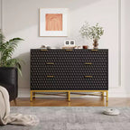 Commode moderne à 7 tiroirs pour chambre à coucher, armoire, tiroirs profonds, plateau large, longue commode en bois pour salon, couloir, blanc